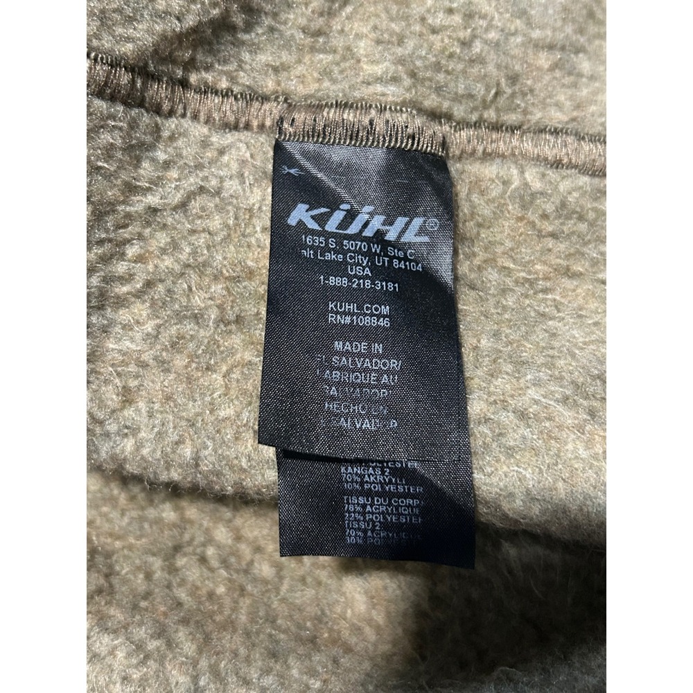 Kuhl Men's Olive Green Half-Zip Sweater - Picture 3 of 6